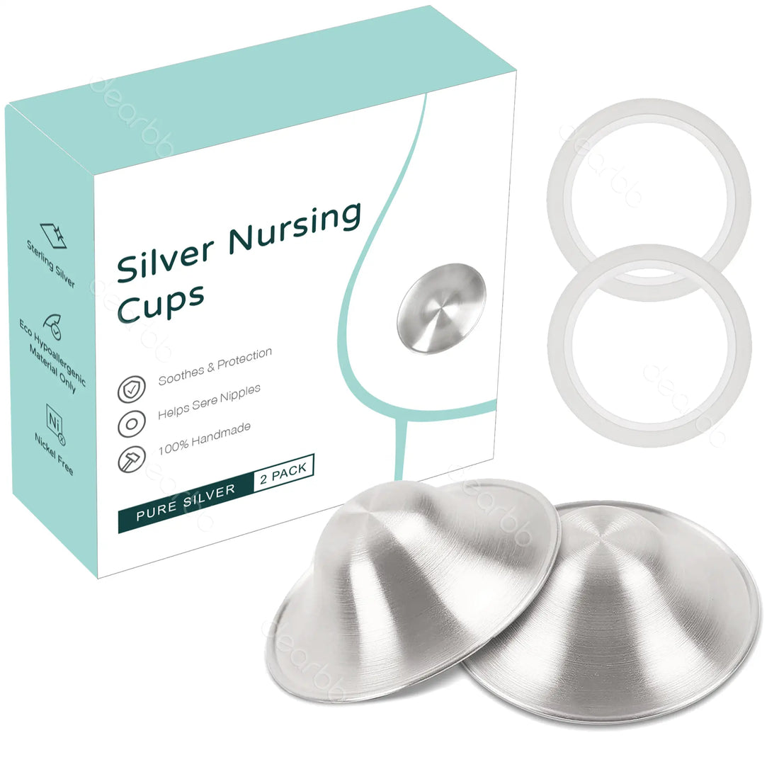 Sterling Silver Nursing Cups